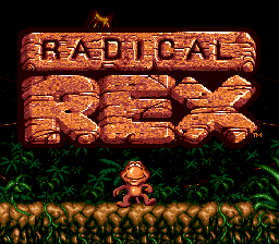 Radical Rex Title Screen